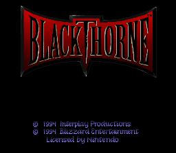 Blackthorne (USA) (Sample) Title Screen